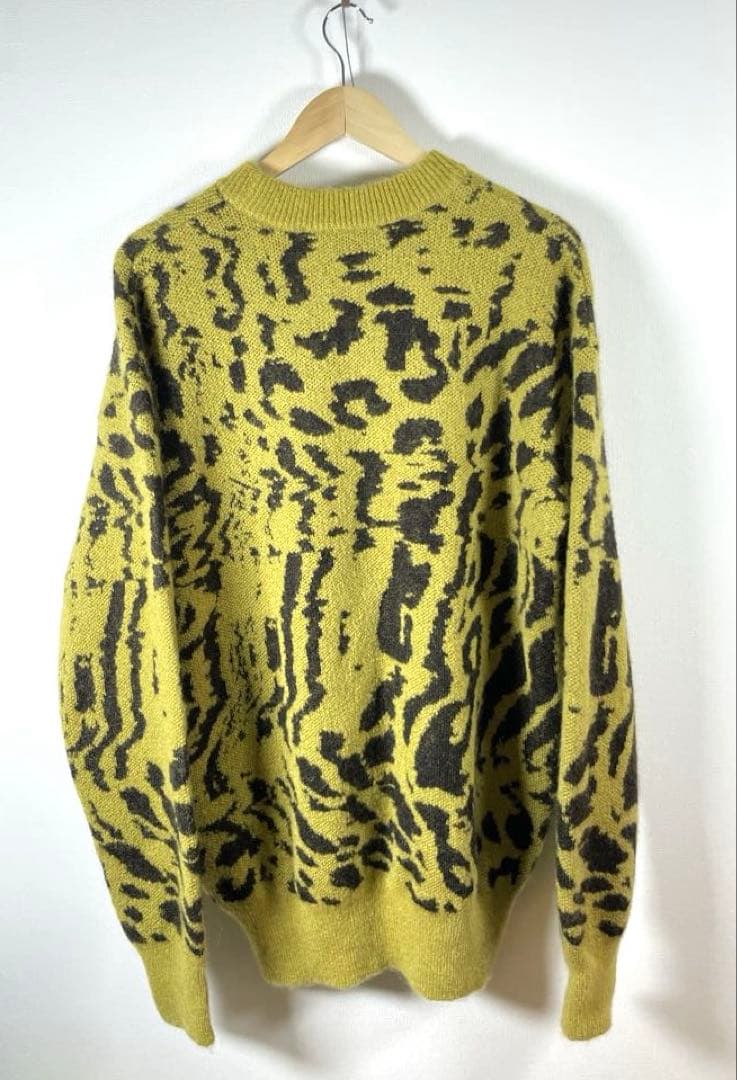 未使用 23AW ジョンローレンス サリバン モヘアニット レオパード 野村訓一