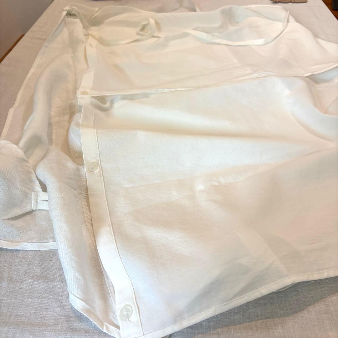 MALU TO マルト［未使用］ワンショルダー　リネン レイヤーエプロン