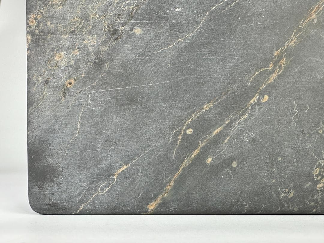 中国美術　書道具　文房具　古硯　歙州硯　金星　板硯　共箱　時代物　書道先生旧蔵