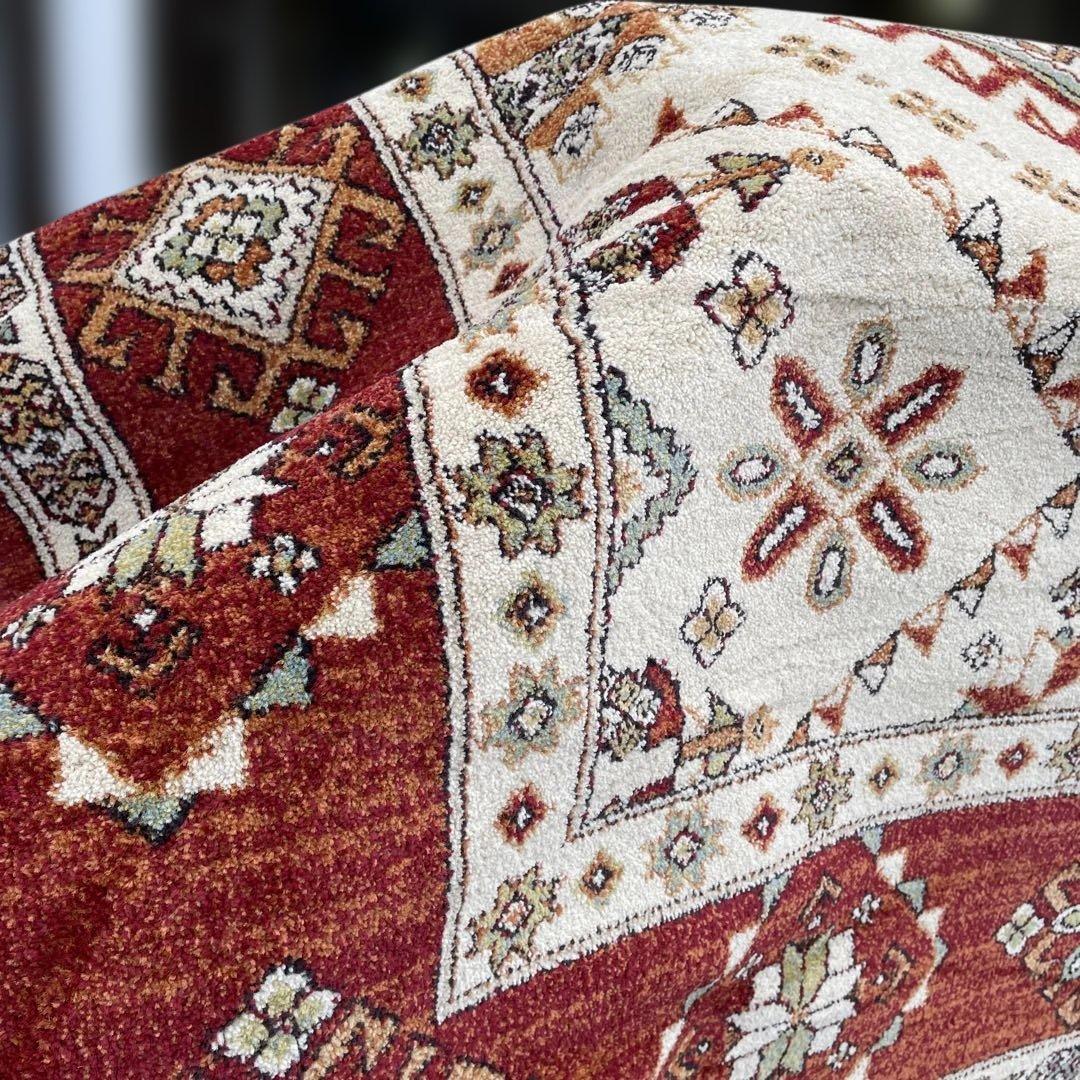 美品　ベルギー絨毯　200×200cm