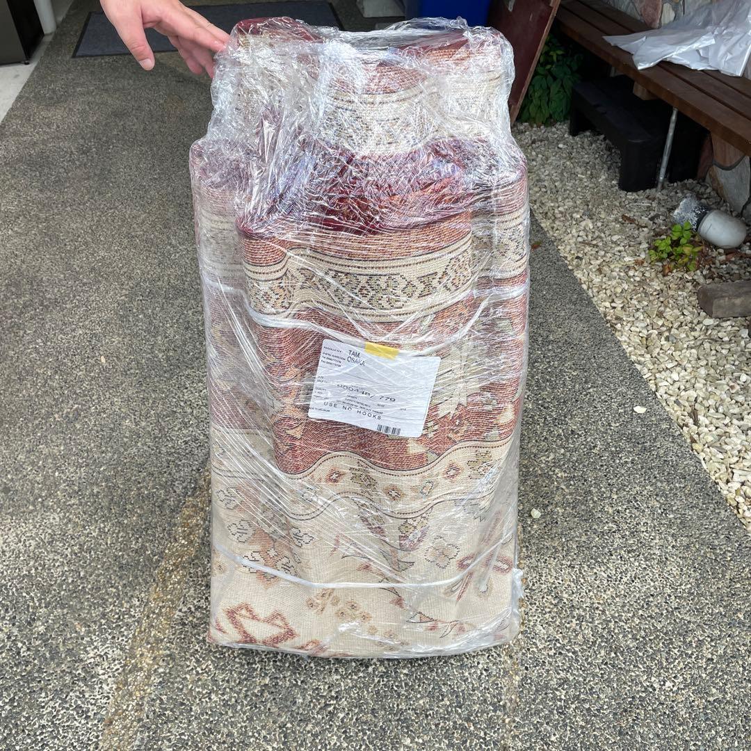 美品　ベルギー絨毯　200×200cm