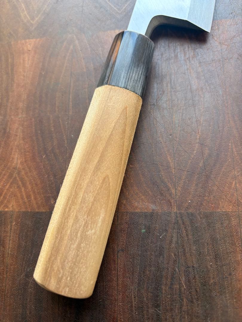 堺打刃物　霞　出刃　150mm 5寸　包丁　白鋼　和包丁　釣り　未使用