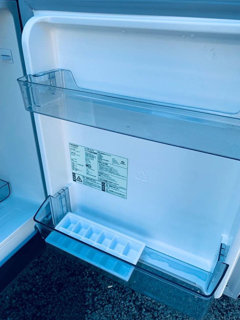 ①✅ツインバードノンフロン2ドア冷凍冷蔵庫 ✅ ✅HR-GJ12✅送料設置無料