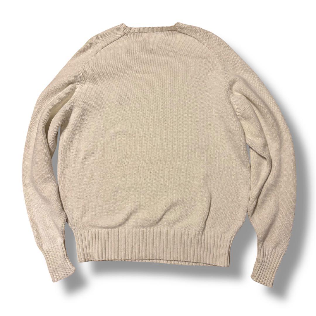 Polo by Ralph Lauren ポロベア 刺繍 コットンニット L