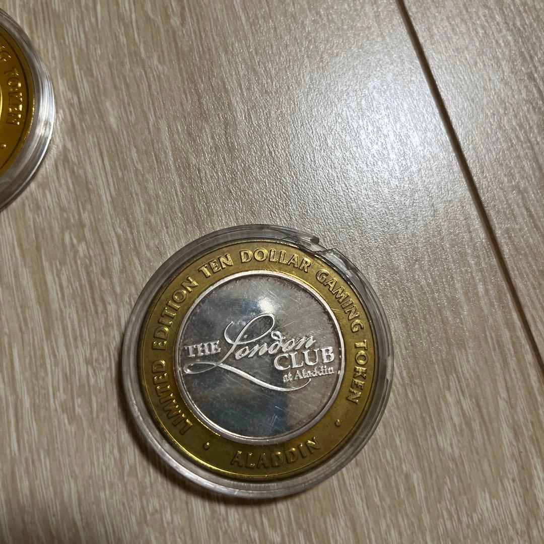 ラスベガス　カジノホテル　ゲーミングトークン　メダルケース入り　LASVegas