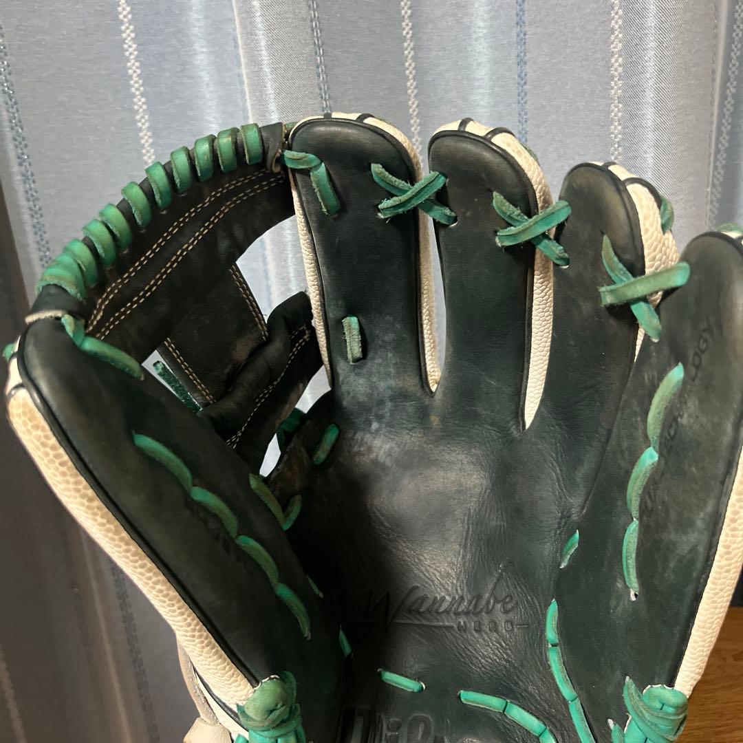 Wilson 軟式グローブ ホワイト/グリーン