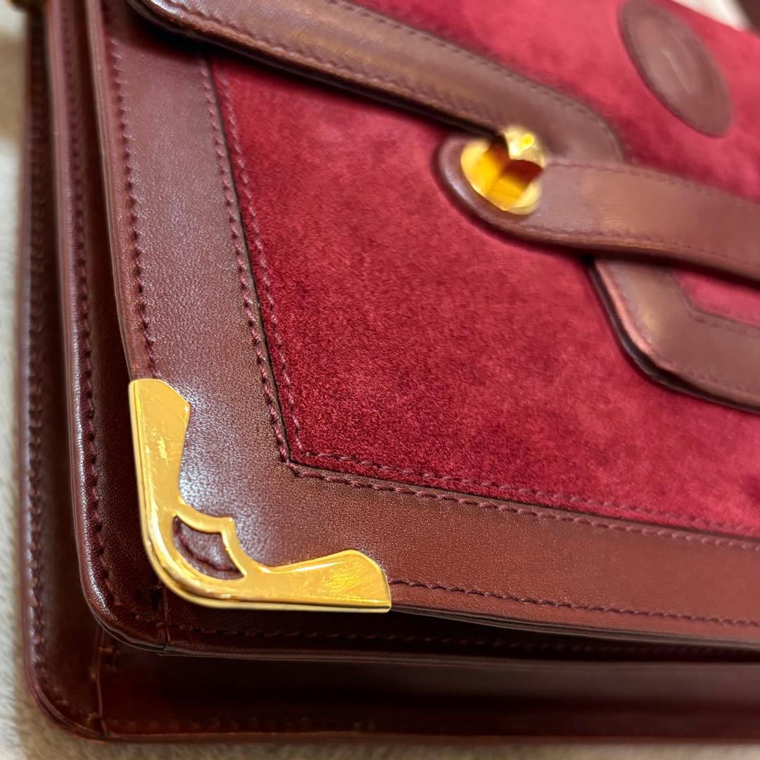 【鑑定済】Cartier マストライン ヴィンテージ ショルダーバッグ