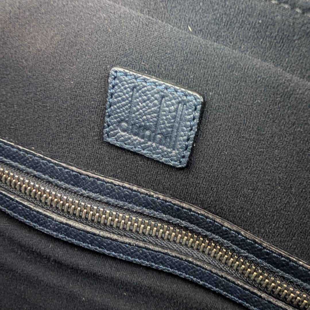 dunhill ダンヒル カドガン スリムドキュメントケース レザー ネイビー