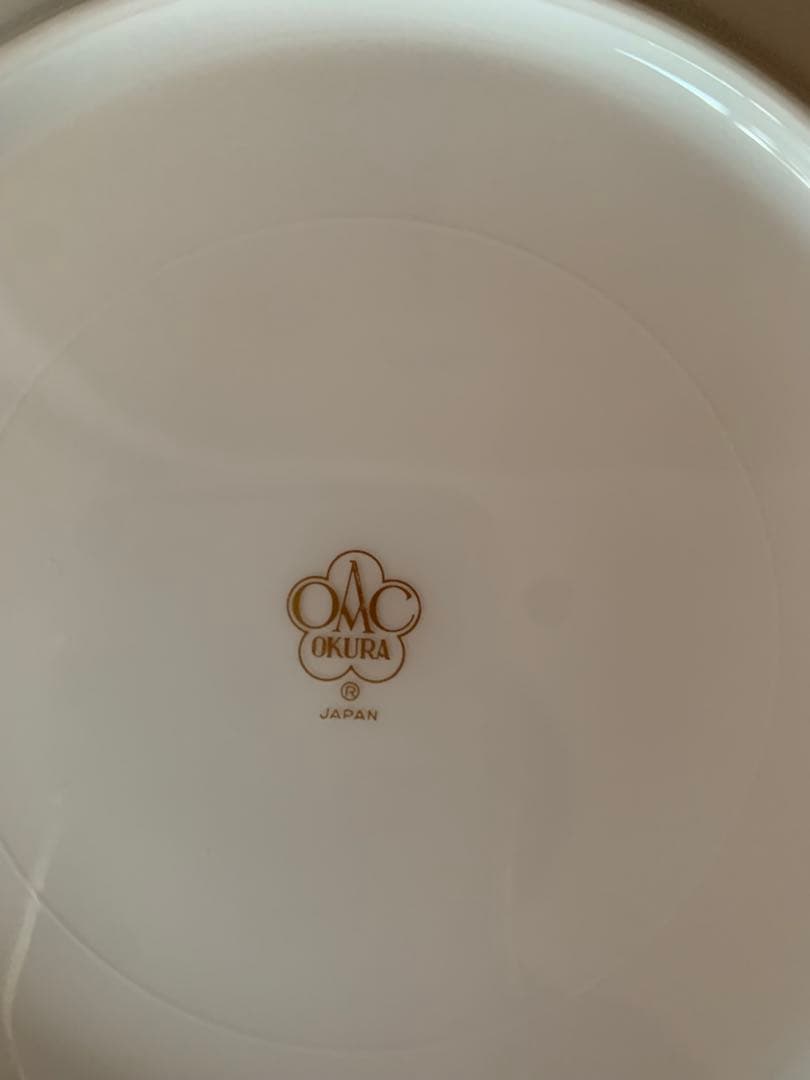 大倉陶園　ブルーローズ 20cm皿6枚セット