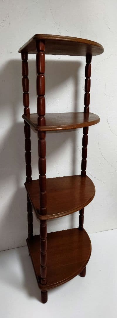 う*ぎ様 木製 マルニ 4段 コーナーラック MARUNI コーナー家具 棚 物