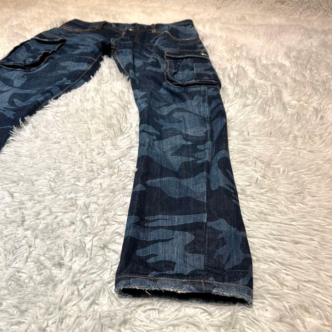 DSQUARED2 カモフラ ジーンズ 48 カーゴパンツデザイン 迷彩