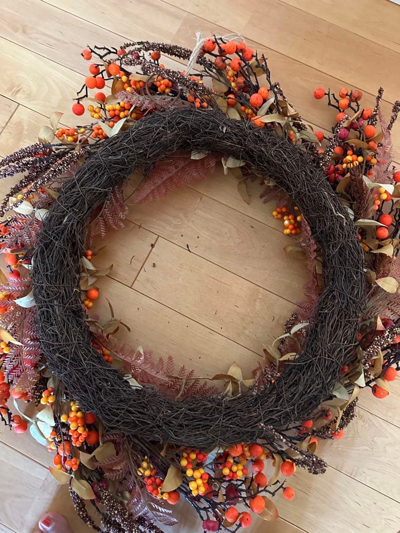 大型　玄関　リース　インテリア　ハロウィン　クリスマス　冬