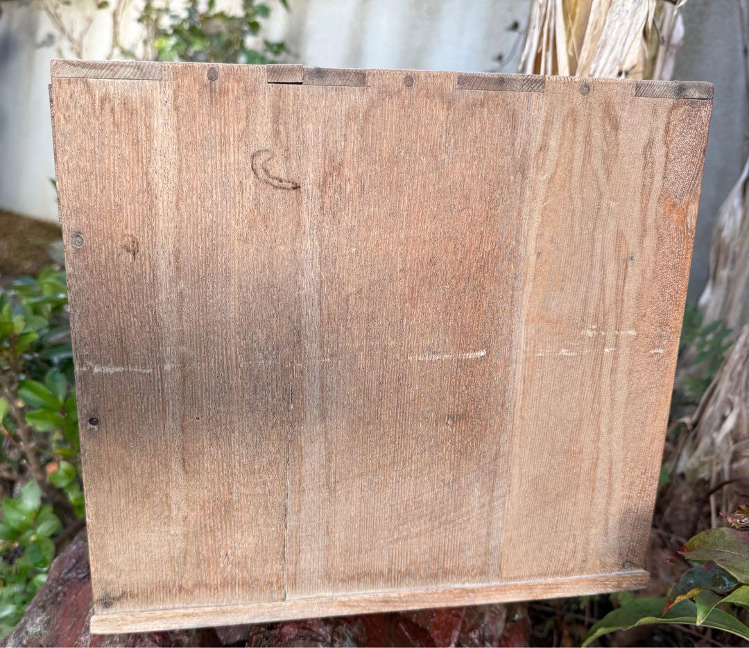 京都　素敵なアンティーク家具　木製　3段引き出し　ちいさな箪笥 小物入れなどに