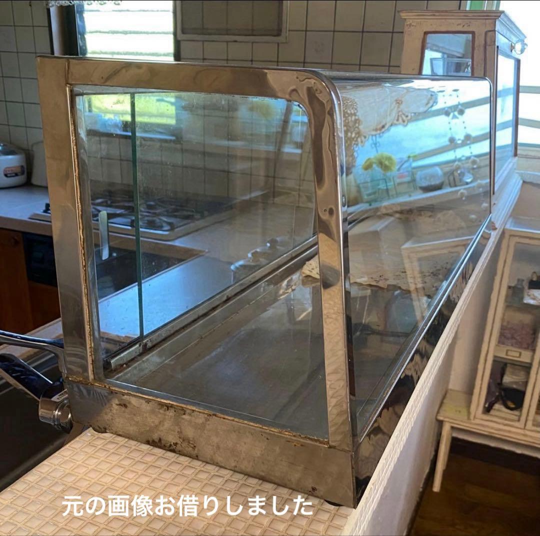 カフェ什器　ガラス　陳列　ショーケース　ディスプレイケース