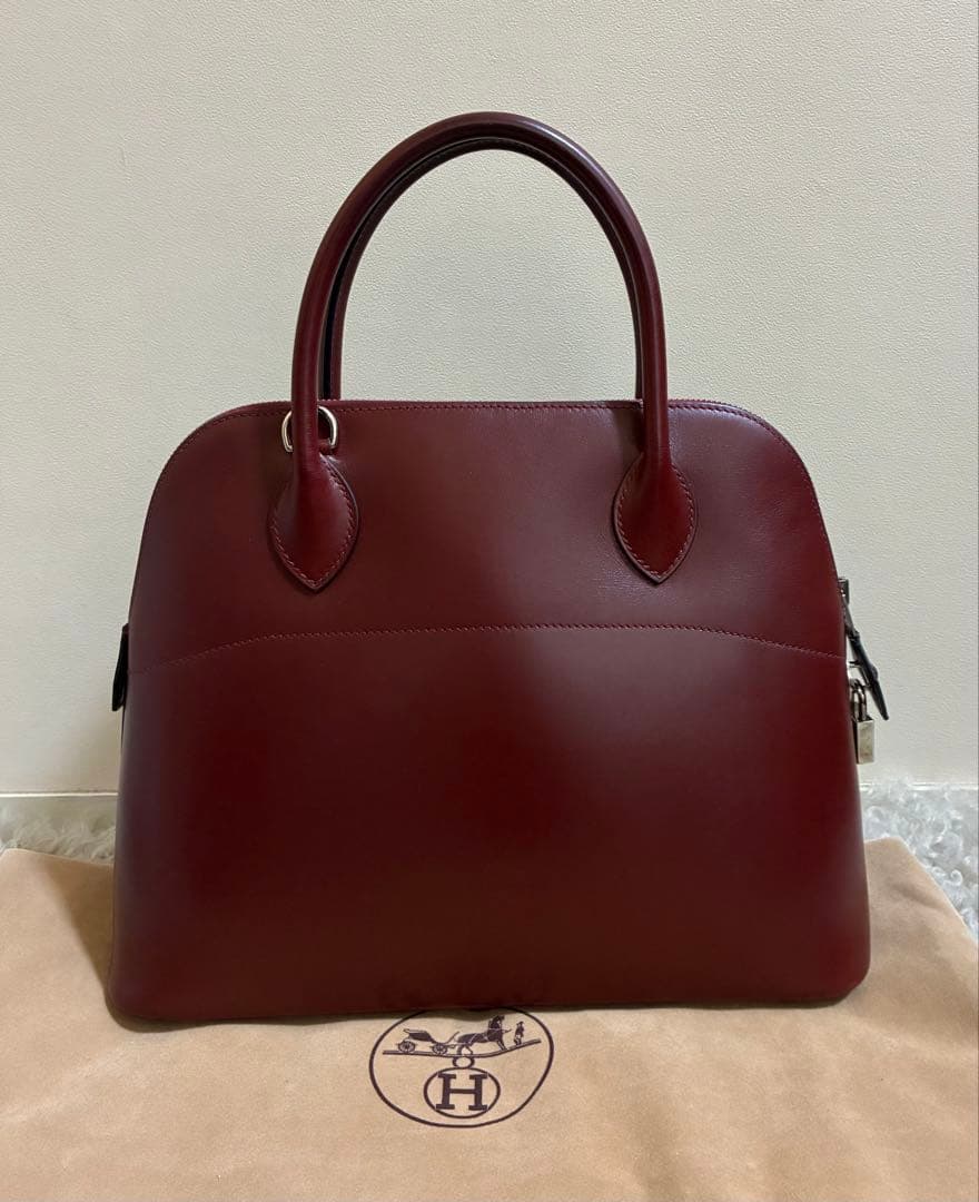 HERMES エルメス ボリード31 カーフ ⬜︎D刻 SV金具 本物正規品