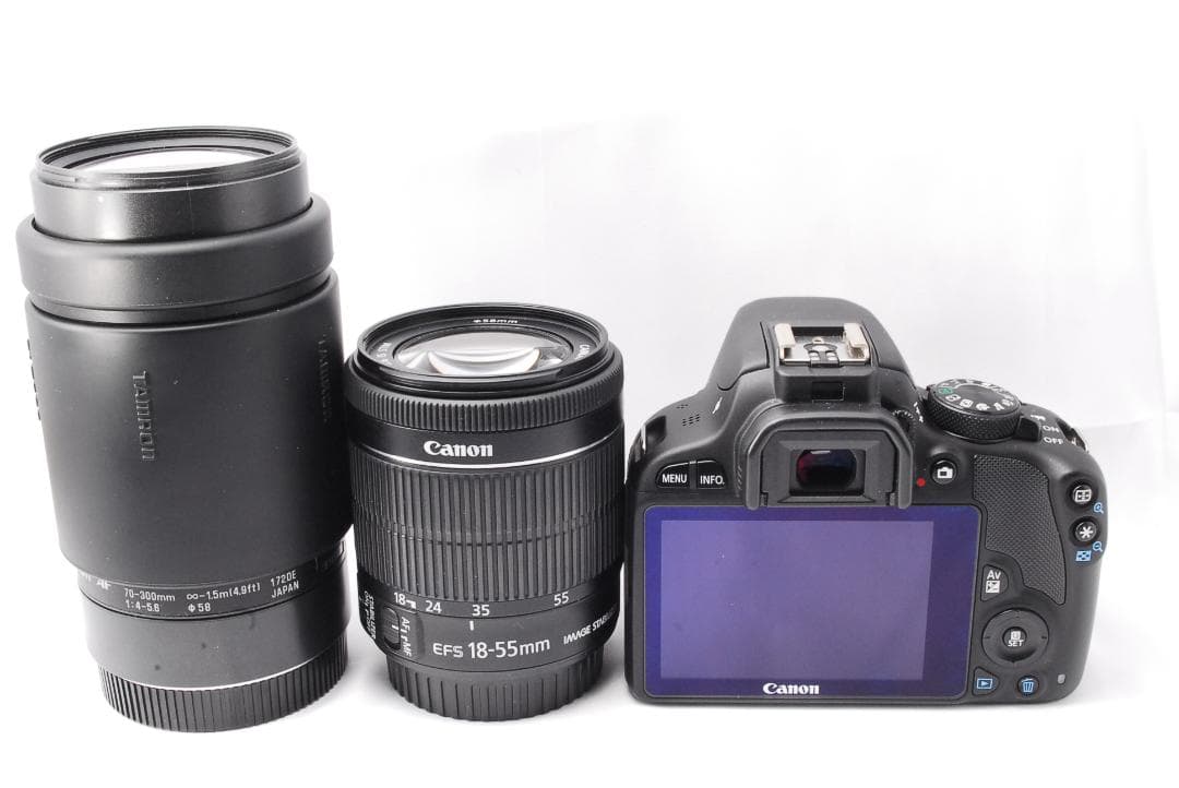 即購入1000円OFF❤️キャノン kiss X7 ダブルレンズセット バッグ付