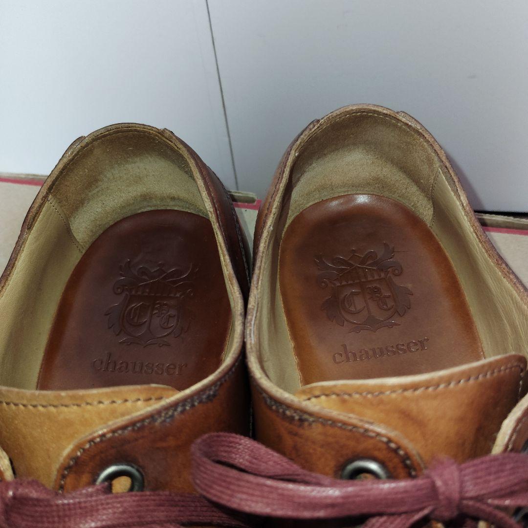 ぼ*さ様 Chausser ナチュラルコードバン　ストレートチップ