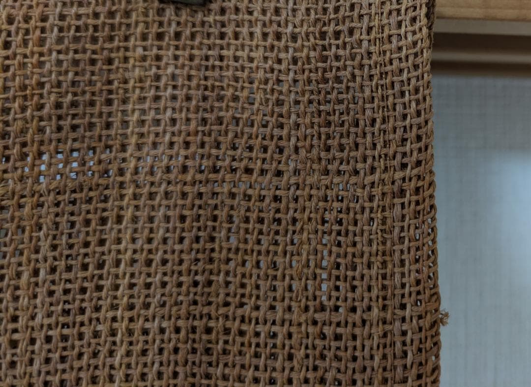 しな布　しな織　暖簾　梅鉢模様