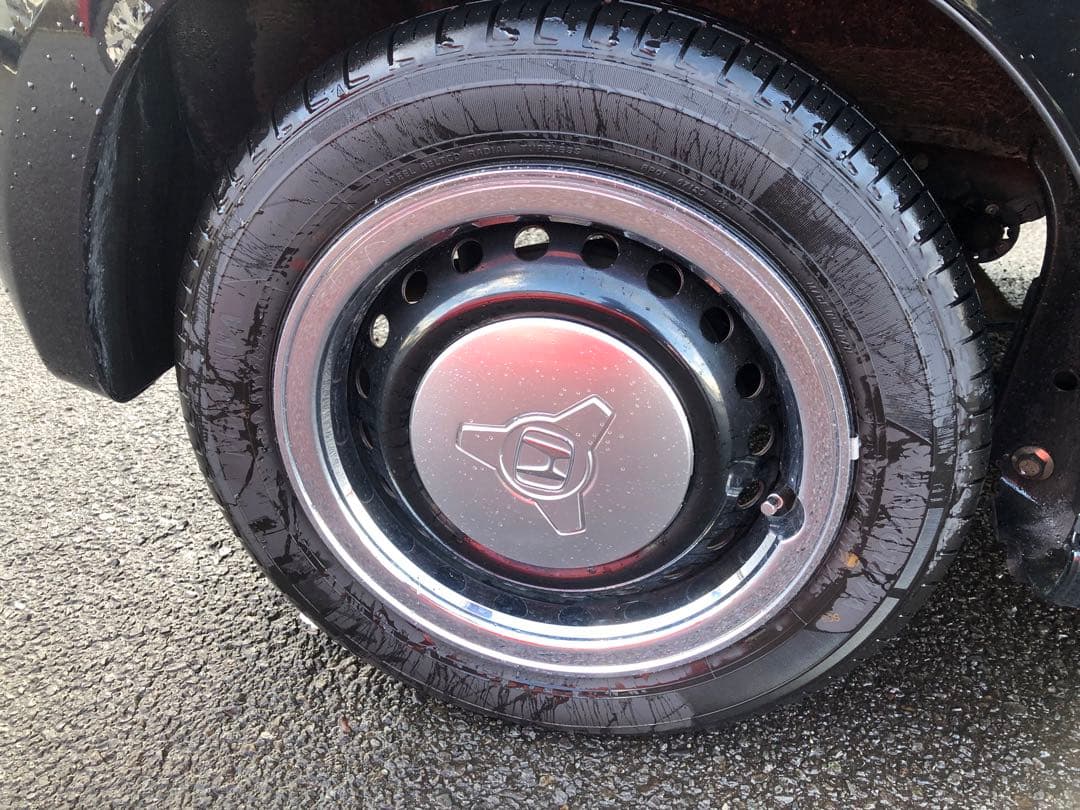 ホンダ　N-BOXスラッシュ　等　鉄スチールホイール　リング　キャップ　キャル