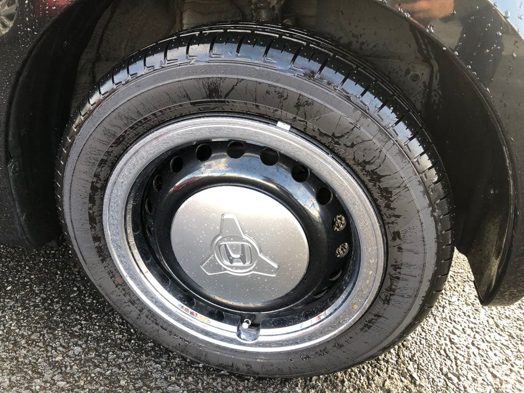 ホンダ　N-BOXスラッシュ　等　鉄スチールホイール　リング　キャップ　キャル