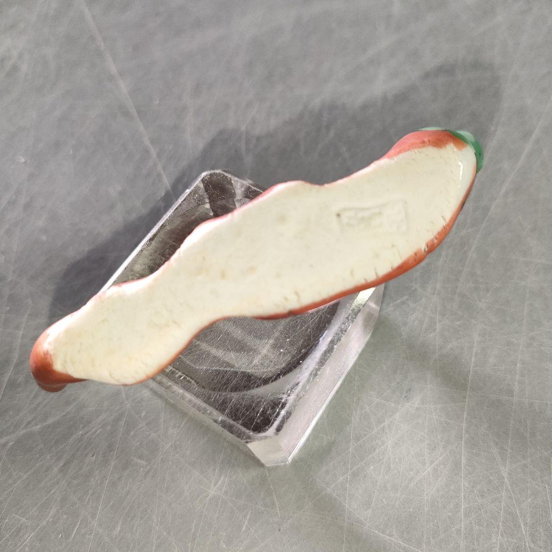 A1202-5/九谷焼/須田菁華/色絵唐辛子箸置5客/共箱/和食器/懐石道具/