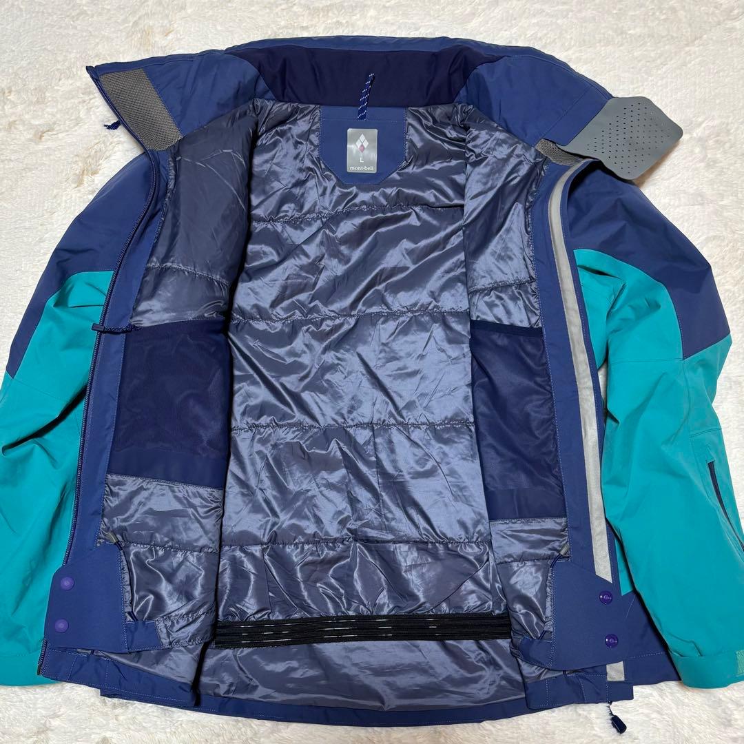 【美品】mont-bell モンベル シャルモパーカ ー　スノーウェア　Lサイズ