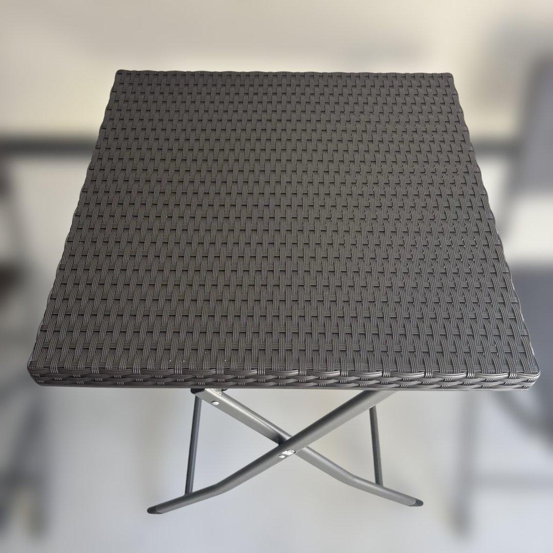 あ*ん様 LIFELEX リアルラタン調 フォールディングテーブル ガーデンチェ