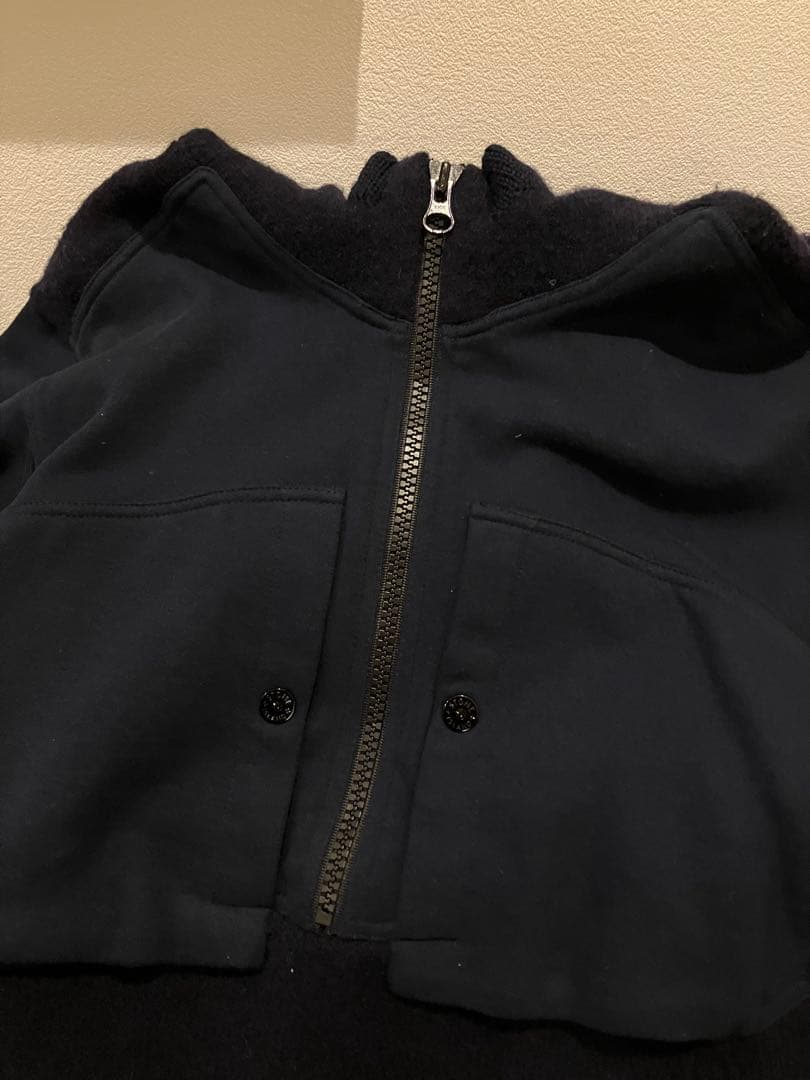 STONE  Sサイズ ニットプルオーバー ネイビー イタリア製