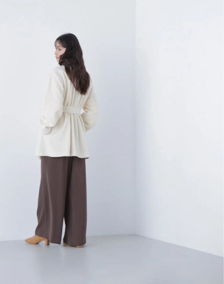 【MeL様】ミディコート NATURAL BEAUTY BASIC オフホワイト