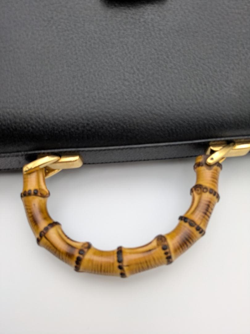 GUCCI　グッチ　ビジネスバッグ　レザー　ブラック　5438