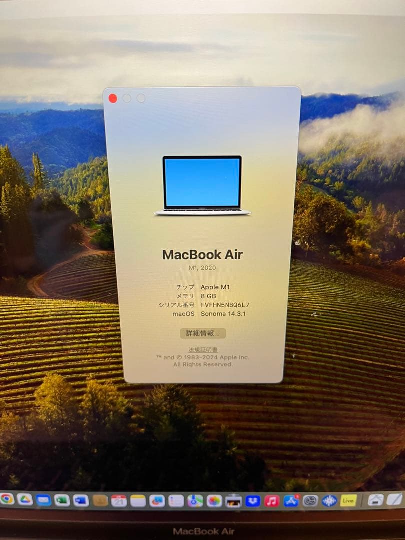 Apple MacBook Air (M1,2020) マックブックエアー