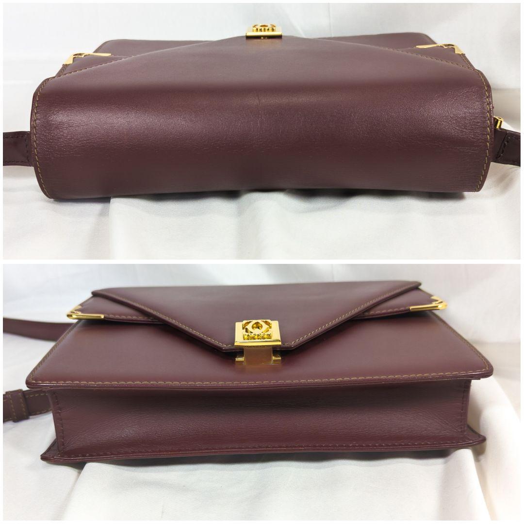 【極美品】 カルティエ マストラ ショルダーバッグ 三角フラップ 保存袋付き