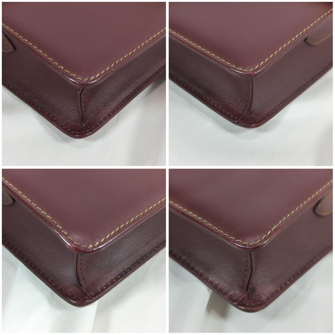 【極美品】 カルティエ マストラ ショルダーバッグ 三角フラップ 保存袋付き