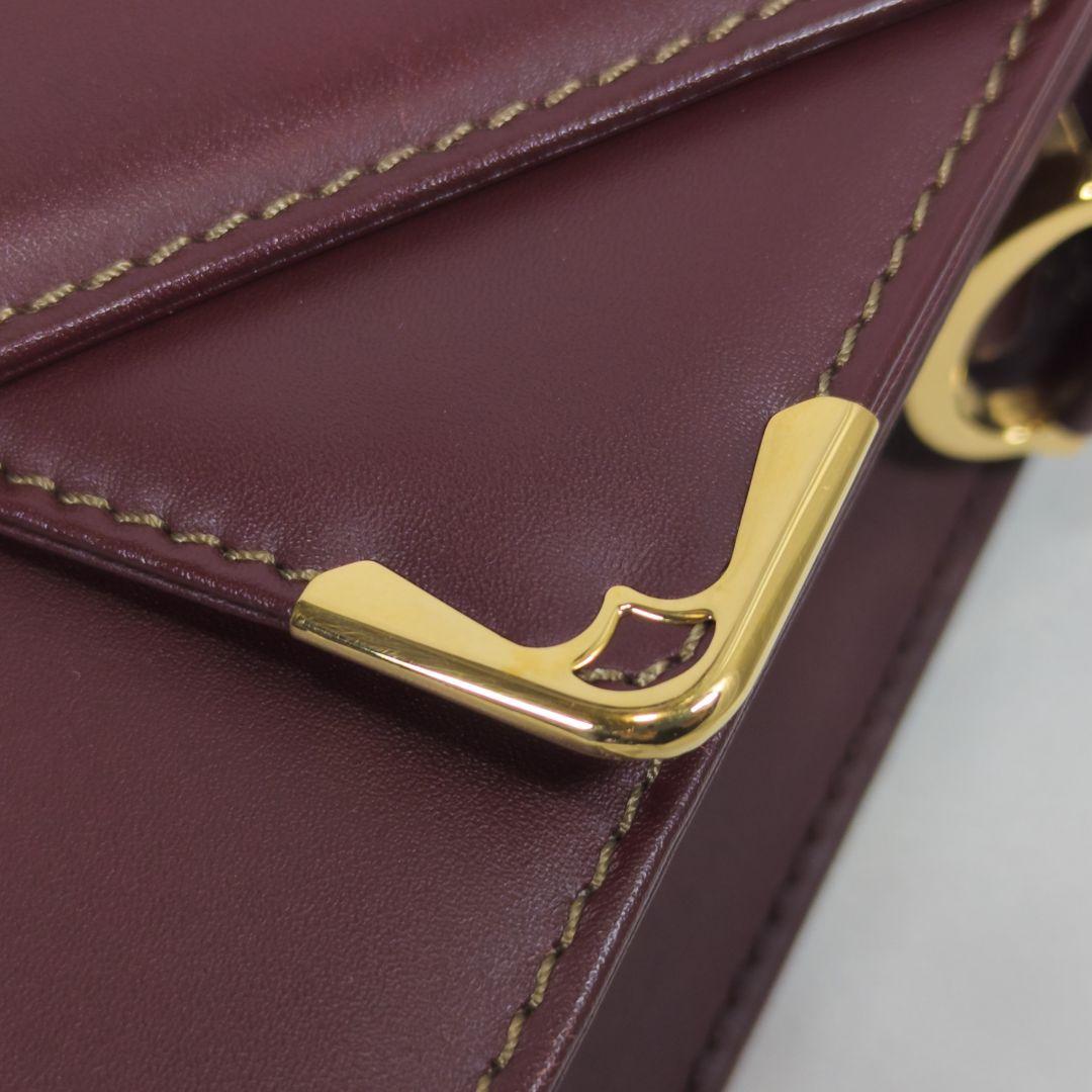 【極美品】 カルティエ マストラ ショルダーバッグ 三角フラップ 保存袋付き