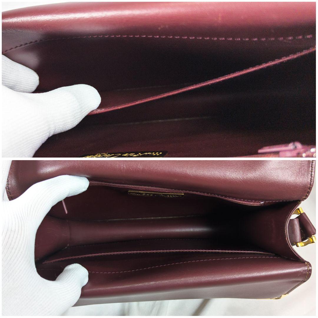 【極美品】 カルティエ マストラ ショルダーバッグ 三角フラップ 保存袋付き