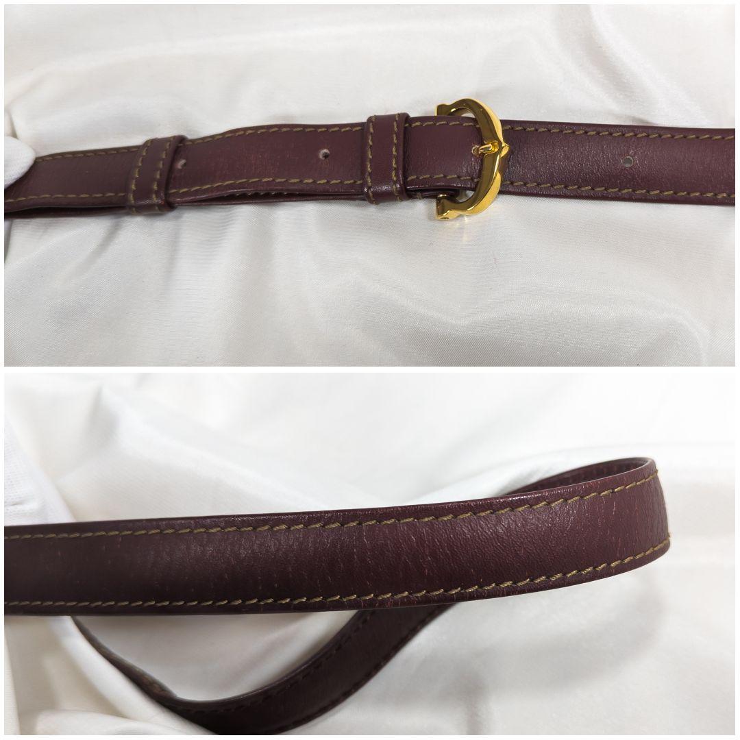 【極美品】 カルティエ マストラ ショルダーバッグ 三角フラップ 保存袋付き