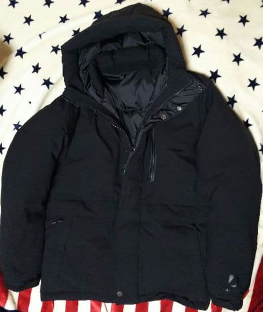 【極暖コスパ最高】ダウンジャケットLサイズ大き目美品ブラック