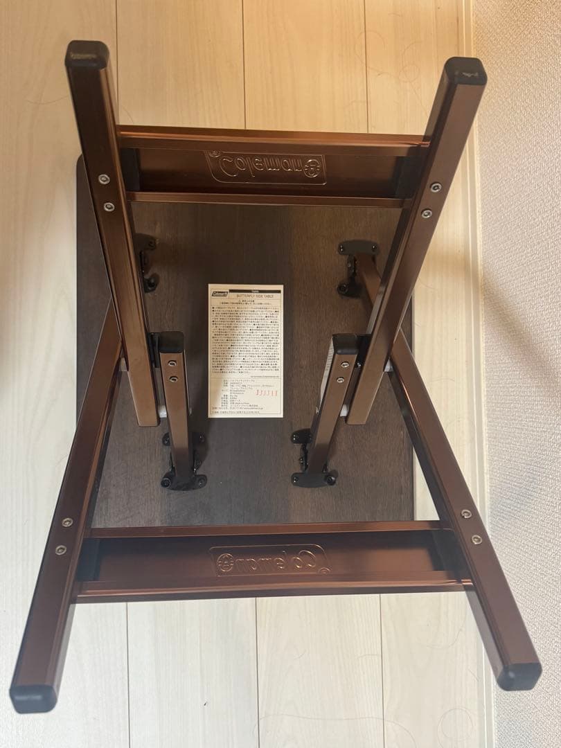 コールマン MASTER SERIES バタフライサイドテーブル 屋内でのみ使用
