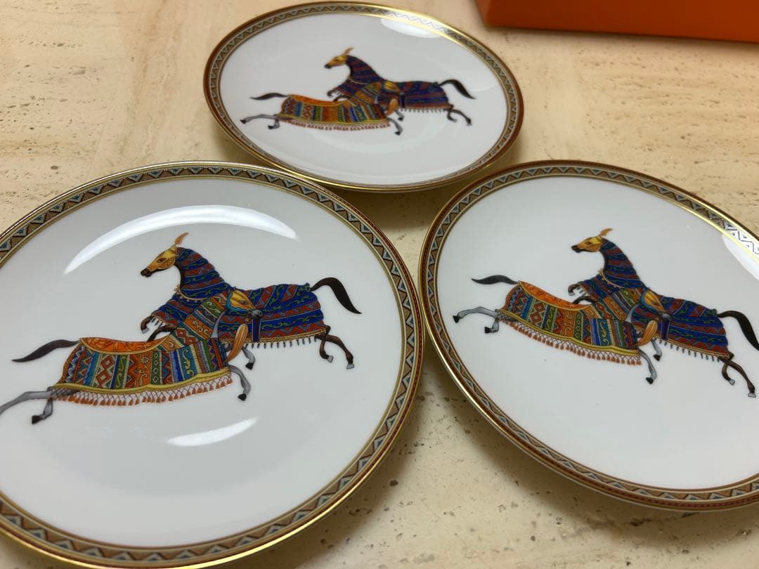 エルメス　シュヴァルドリアン　馬柄プレート3枚