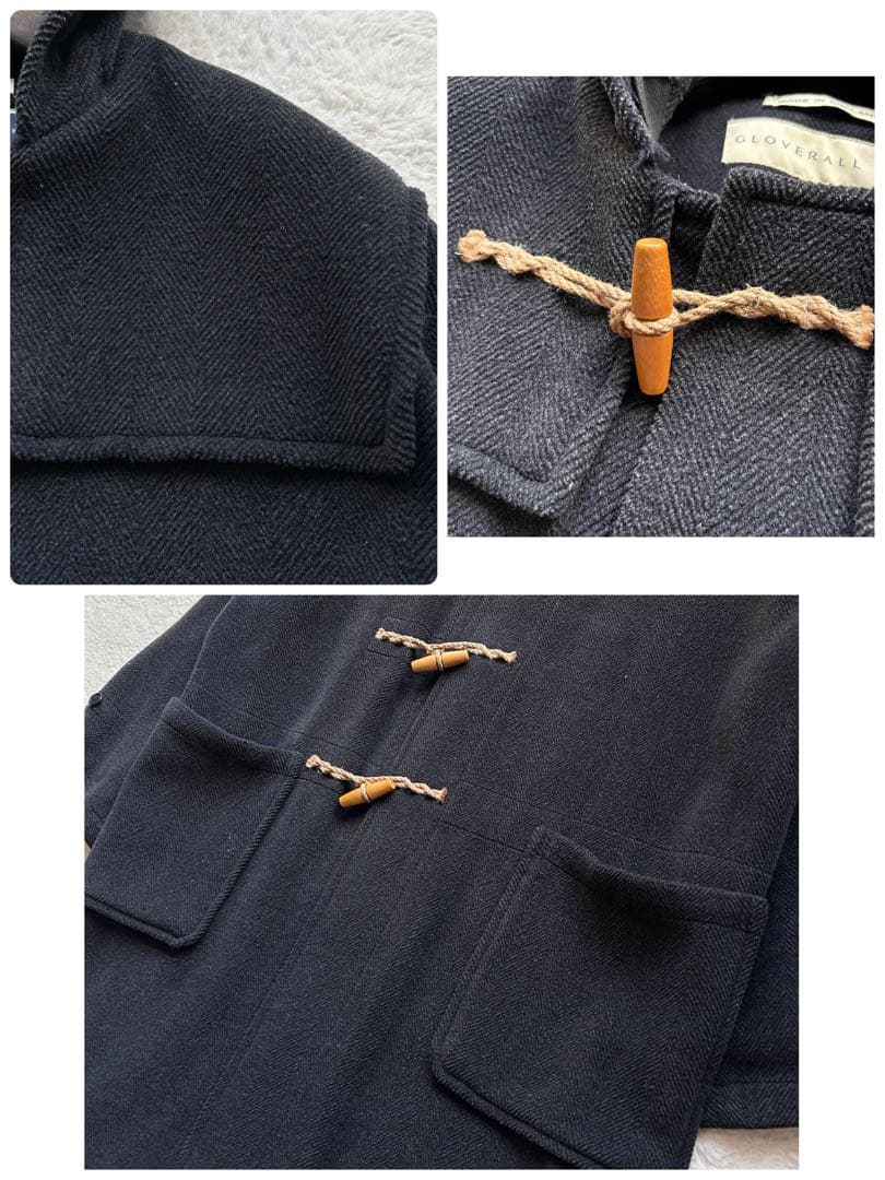 美品　90s　グローバーオール　キングストン　ダッフルコート　ヘリンボーン　XL