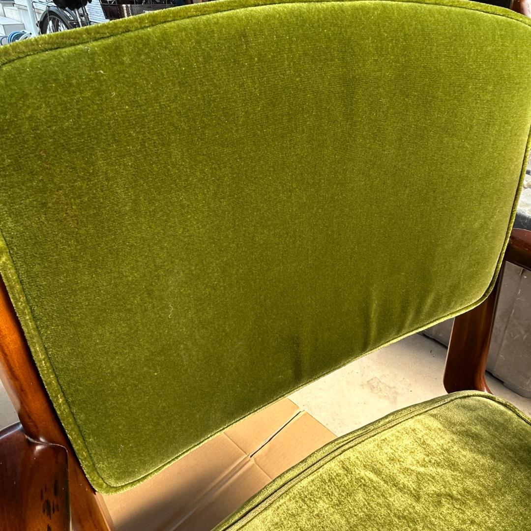 karimoku オールドカリモク コロニアル デスクチェア モケットグリーン