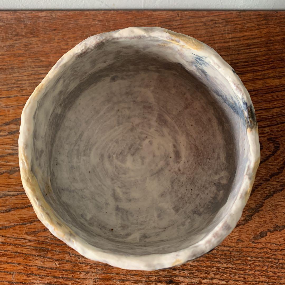 妻の作った　ラスコーの洞窟　抹茶茶碗　陶芸　to be wildの器