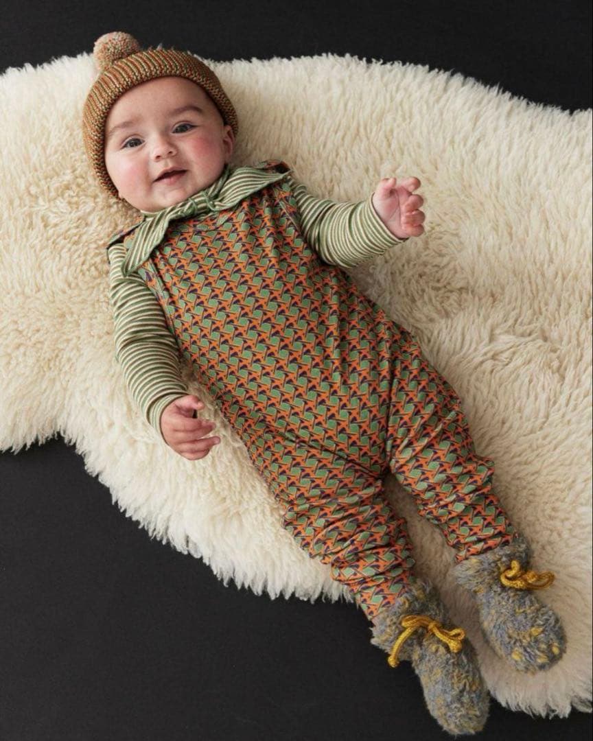 ロンパース・カバーオール misha & puff lattice 12-18m