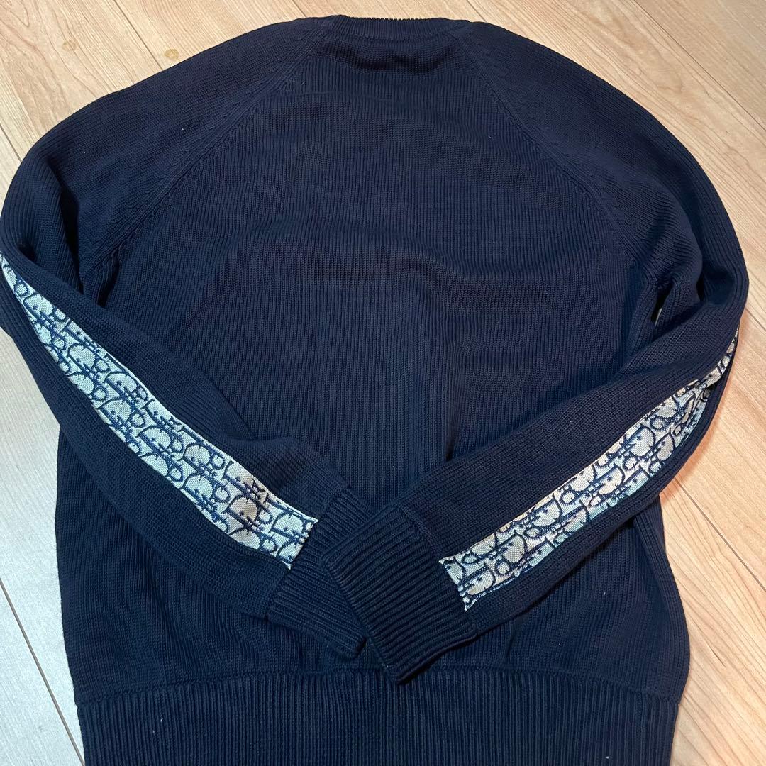 DIOR ディオールオム　オブリーク　コットン　ニット　セーター　S ホワイト