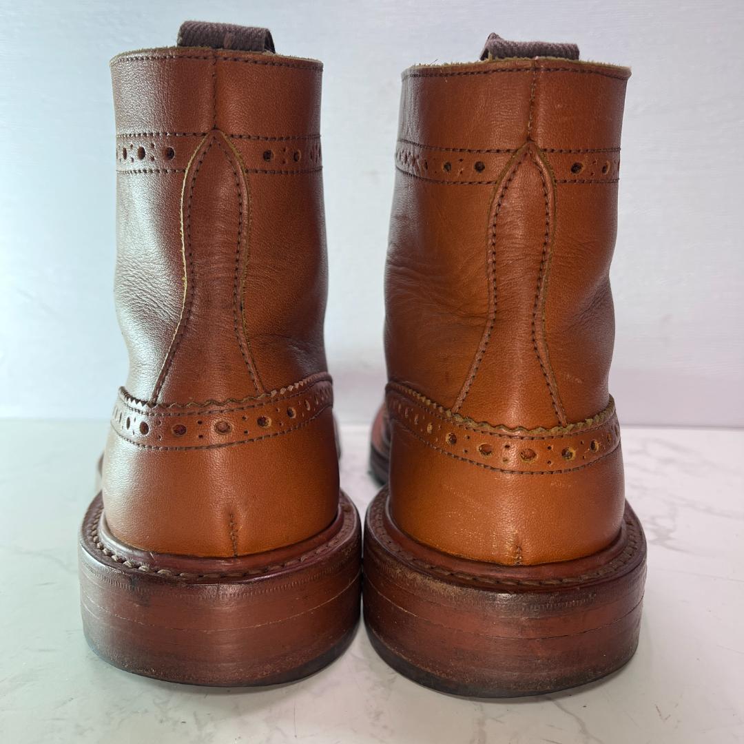 【美品】トリッカーズ M2508 モールトン 7.5 UK 茶 ブーツ
