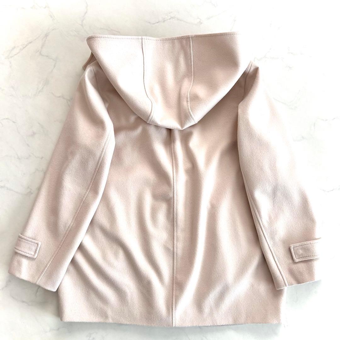 ま*ゃ様 近年 23区 ウールカシミヤ ビーバー フード付き ショートコート ベ