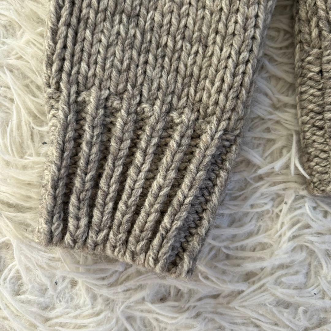 新品 ZANONE 保温性抜群 ヤク ウール　ローゲージ タートルネック 44