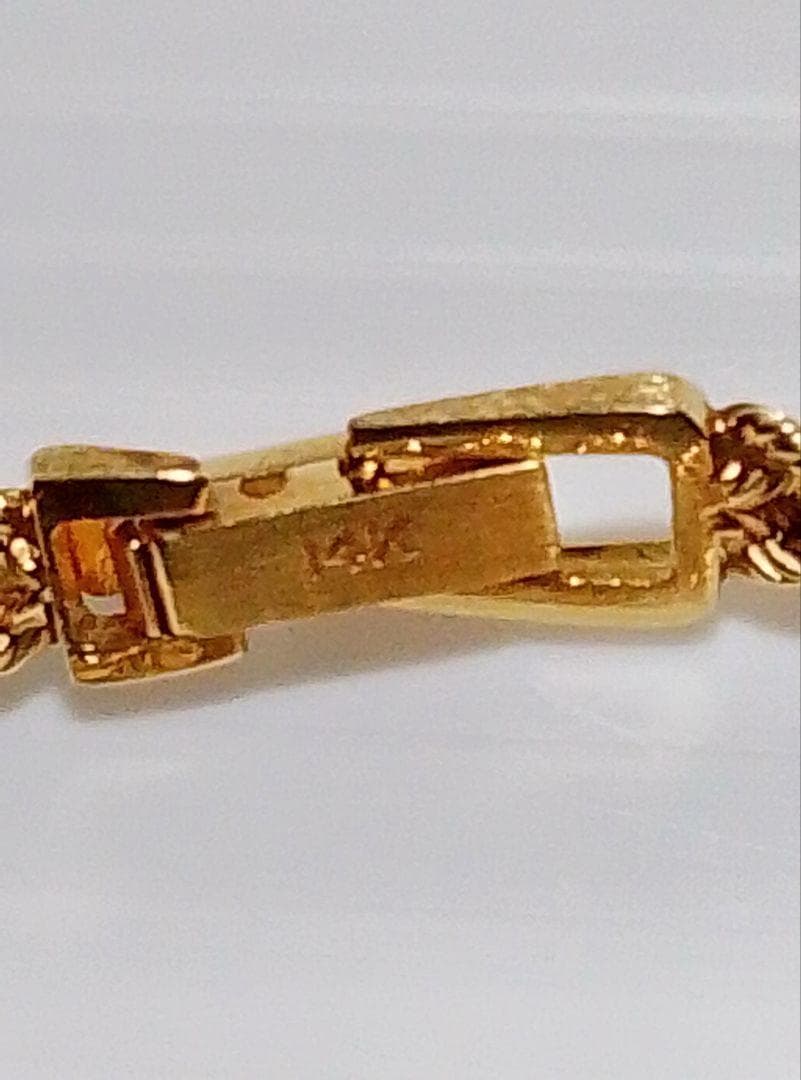 【希少】14金無垢　腕時計　レディース JAGUAR ダイヤ 6ピース