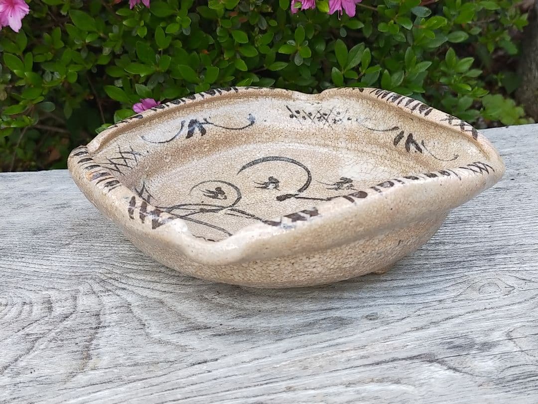 ♥美濃焼　絵志野　鉢　桐箱付き　志野　骨董品