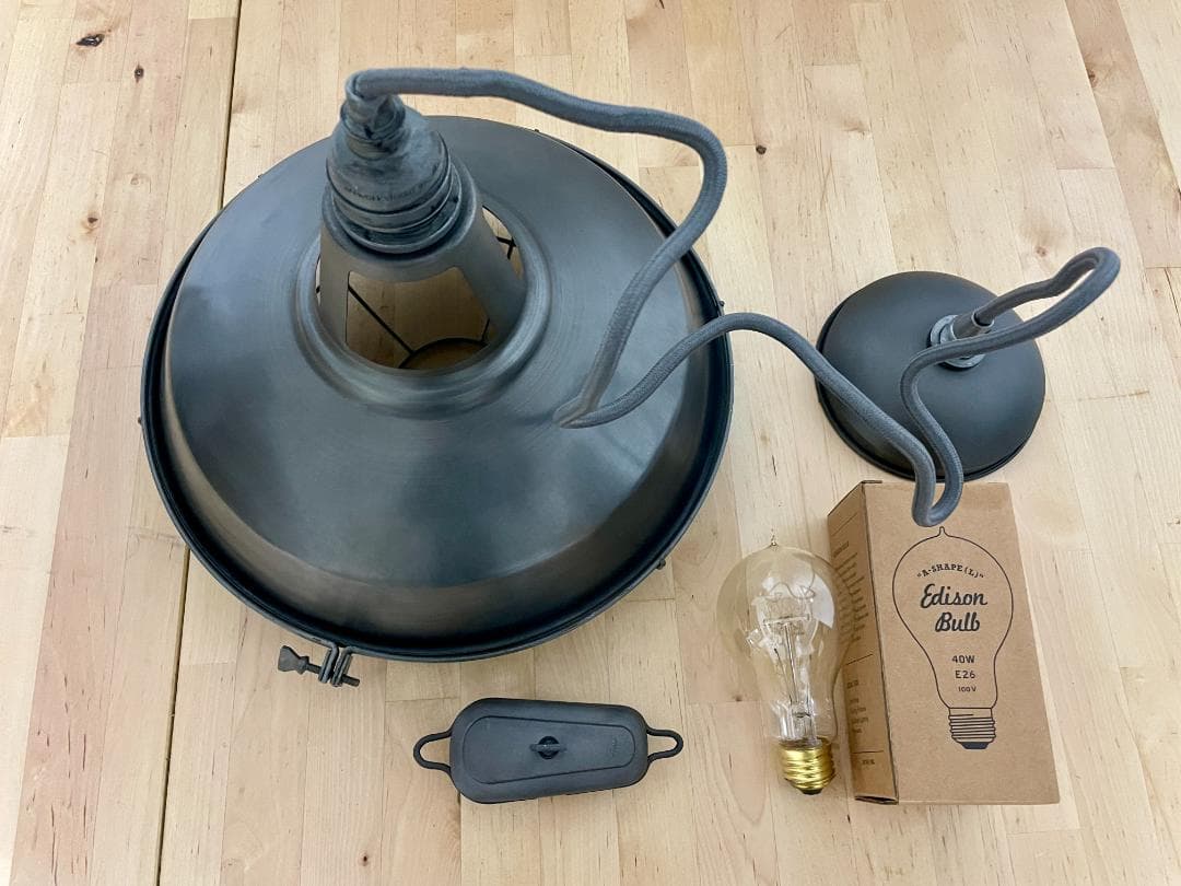 アートワークスタジオ ビンテージメタル アジャスター & エジソン バルブ付